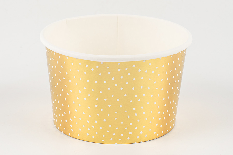 Gouden Polka Dot ijsbekers