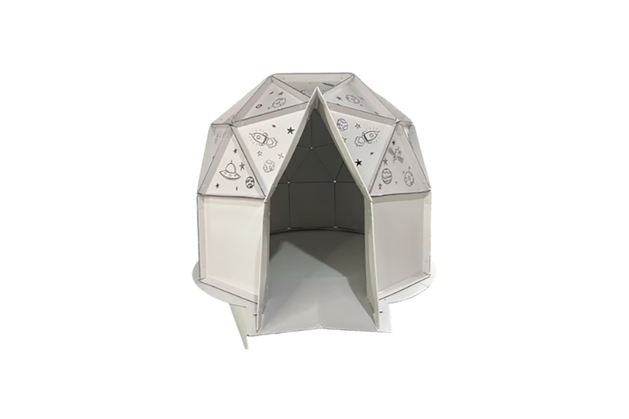 Papieren kindertent